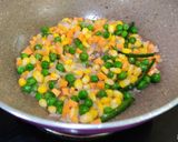 A picture of step 5 of Corn fried rice.