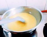 A picture of step 3 of New instant custard Malai cake for Holi festival.