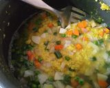 A picture of step 6 of Barley bisi bele bhath.