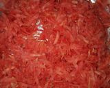 A picture of step 1 of Carrot Rice.