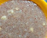 A picture of step 1 of Brown rice + single garlic kanji (porridge).