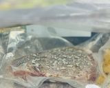 Foto del paso 1 de la receta: Entrecot a baja temperatura con trigueros y patatas (sous vide)🥩 🧈 🥔