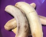 Une image de l'étape 1 de Pancakes bananes chocolat.