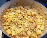 A picture of step 5 of Roasted Feta Caponata Pasta.