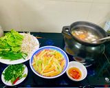 Hình bước làm 1 của món Nui nấu xương heo