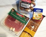Tejszínes-gombás spagetti fekete-erdei sonkával recept fázis 1 fotója