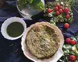 A picture of step 2 of Green moong dal cheela.
