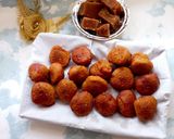 A picture of step 6 of Gulgule (dry fruits flavoured).