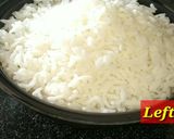 A picture of step 1 of Left over rice snack.