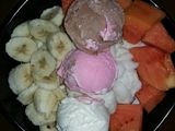 Bingsu Pisang & Pepaya