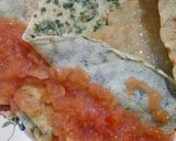 Foto del paso 6 de la receta: Crepes de espinacas rellenos con crema de choclo