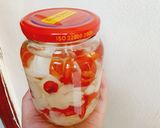 Hình bước làm 5 của món Giấm tỏi ớt (không bị xanh tỏi, không bị đục màu giấm)