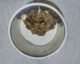 A picture of step 3 of Baghara baigan raita.