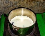 A picture of step 2 of Tulsi masala tea.