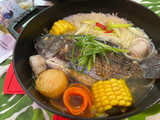 麻油酒燒魚麵線