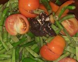 A picture of step 3 of Cluster beans bhaji.