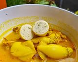 Foto langkah ke 3 dari resep Gulai sotong isi tahu telur.