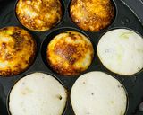 A picture of step 5 of Karnataka style Paddu.