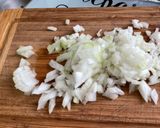Une image de l'étape 7 de Pâtes Pipe Rigate au saumon et champignons.