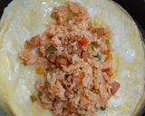 Foto langkah ke 3 dari resep Omurice (with bockwurst black pepper).