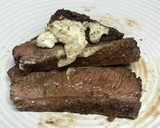 A picture of step 3 of Super Easy Beef with Sage & Basil Butter.