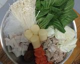 รูปขั้นตอนการทำที่ 2 ของ ชาบูน้ำดำหม้อไฟในกระทะแบบง่ายๆ