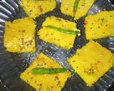 स्टिम खमण ढोकला (steam khaman dhokla recipe in Hindi) रेसिपी चरण 11 फोटो