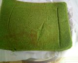 A picture of step 7 of Palak Paneer roll.