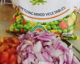 A picture of step 1 of Frozen Mixed Vegetables 🥔🥕.