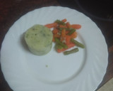 Foto del paso 1 de la receta: Fiambre de pollo relleno con puré de papas y verdura