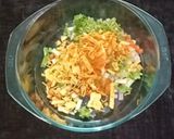 A picture of step 2 of Kurkure Bhel.