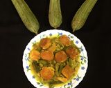 A picture of step 11 of Dal Fritters in Ridge Gourd curry.