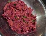 A picture of step 3 of Beetroot Oats Mini Tikki.
