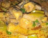A picture of step 4 of Chatpata Mushroom Masala.