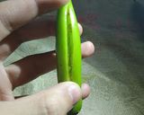 A picture of step 4 of Green Chilli Lemon Ginger Pickle.