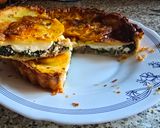 Foto del paso 11 de la receta: Tarta de Patatas, Espinacas, Champiñones y Queso (en air fryer)