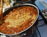 A picture of step 7 of Indomie instant noodles.