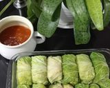 Foto langkah ke 5 dari resep Sawi gulung tahu kornet.