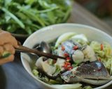 Hình bước làm 8 của món CƠM NHÀ |CANH CHUA BÔNG SO ĐŨA & TÉP RANG
