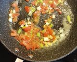 A picture of step 2 of Mexican Scrambled Eggs.