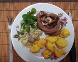 Borjúlábszár- ossobuco gombamártással, hercegnőburgonyával recept fázis 5 fotója