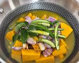 A picture of step 3 of Mathanga (Pumpkin) Curry (Kerala Style).