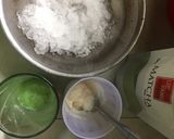 Hình bước làm 2 của món Matcha kem sữa đá viên