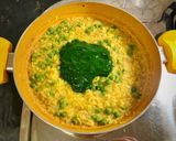 A picture of step 9 of Palak Khichdi.
