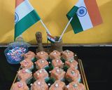 तिरगां कोकोनट बर्फी (Tiranga Coconut Barfi recipe in Hindi) रेसिपी चरण 4 फोटो