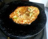 A picture of step 4 of Curd Chilla.