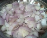 A picture of step 1 of Garlic rice with chicken shashlik.