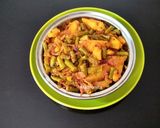 A picture of step 4 of Long Beans Mustard Paste Curry (Barbati Chadchadi).