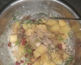 A picture of step 4 of Sweet Potato Chana Oil Free Chat.
