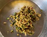 A picture of step 2 of Parippu Vada - Kerala style snack for Onam Sadya.